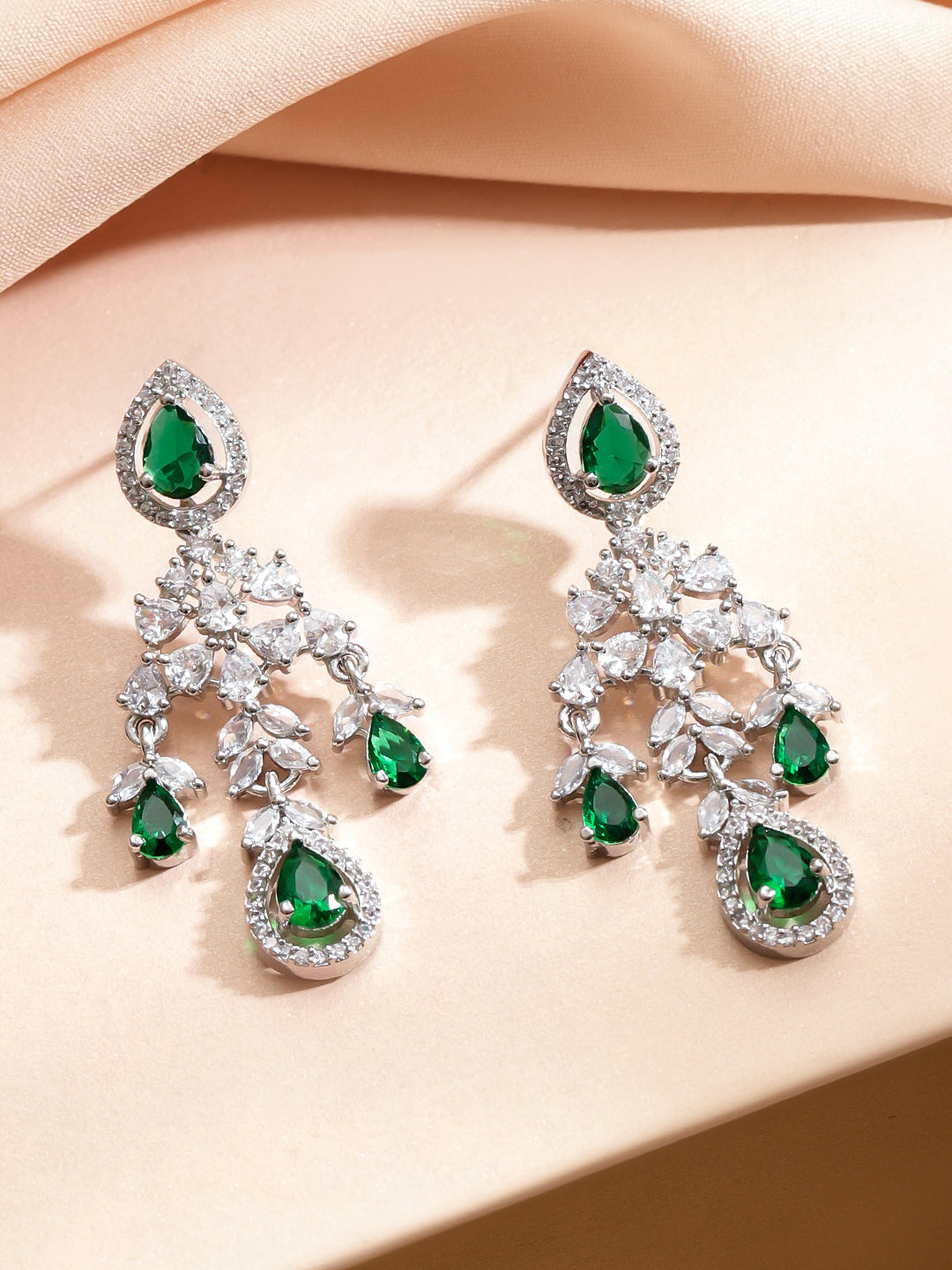 Emerald Crown Necklace Set