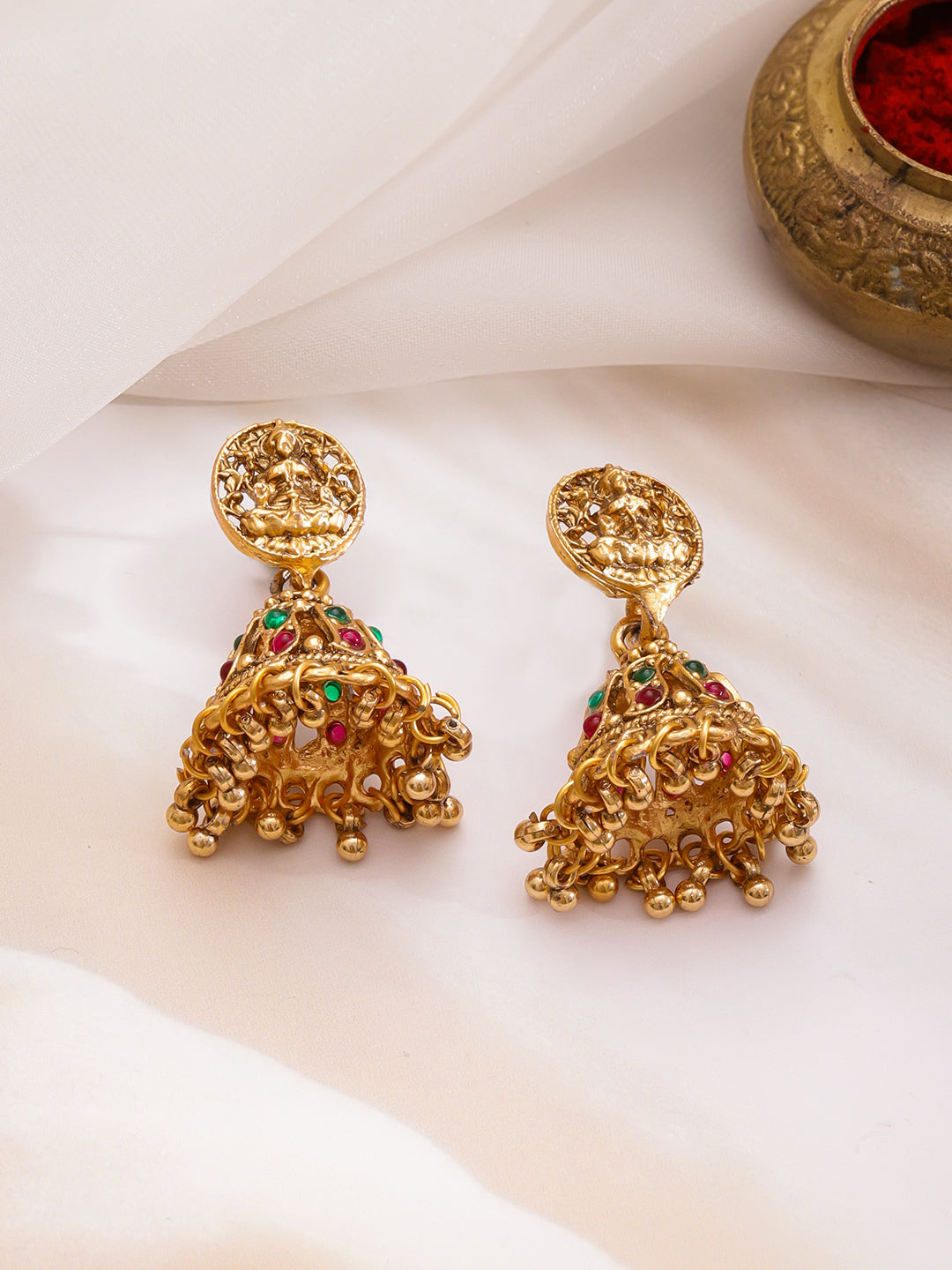 Lakshmi Mandir Temple Necklace Set
