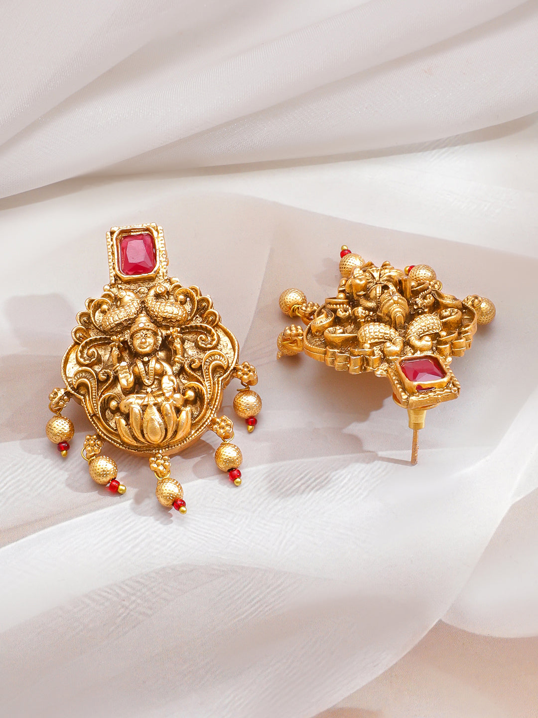 Lakshmi Motif Temple Necklace Set