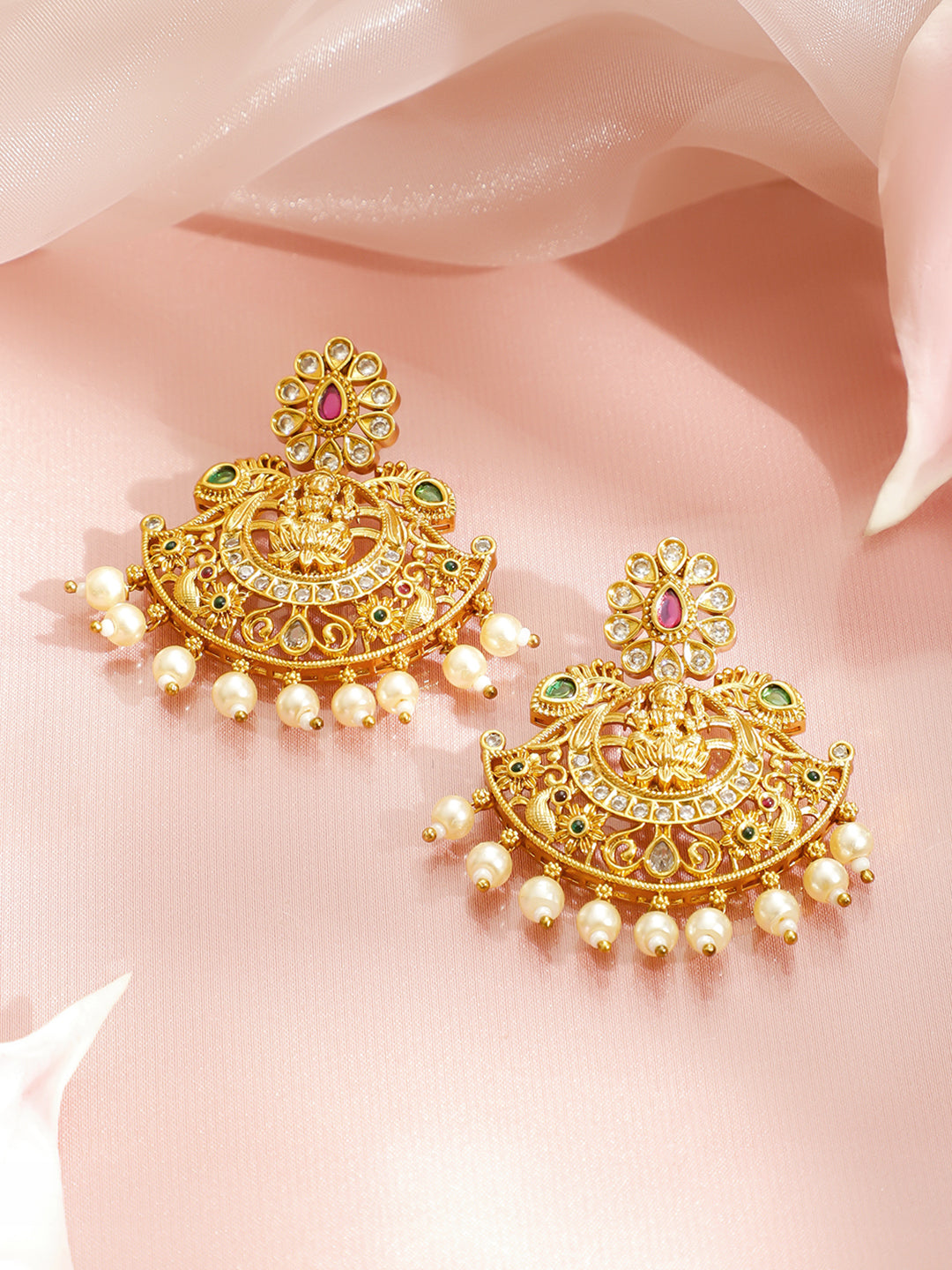 Lakshmi Glow Temple Necklace Set
