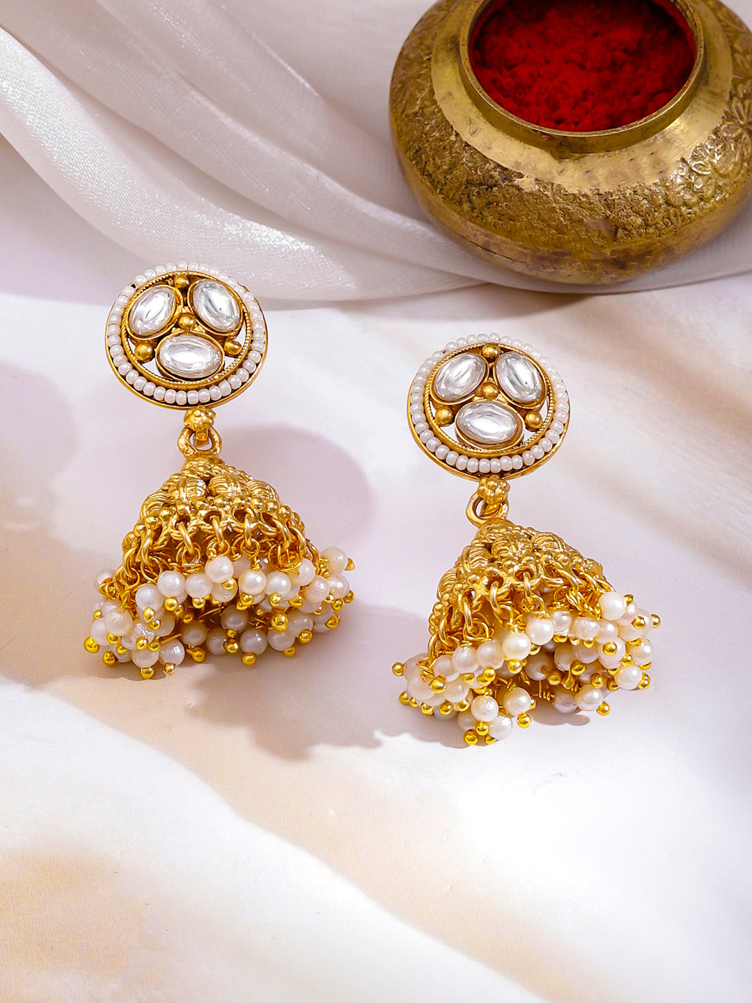 Devotional Glam Lakshmi Temple Necklace Set