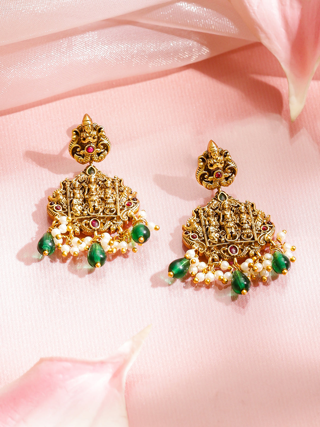 Divine Blessings Green Necklace Set