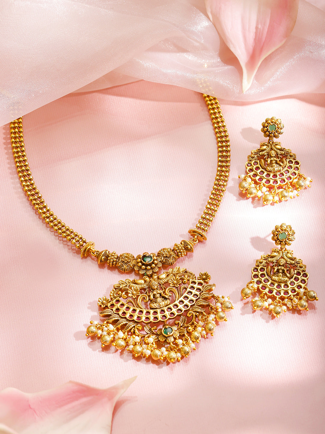 Royal Lakshmi Sacred Temple Necklace