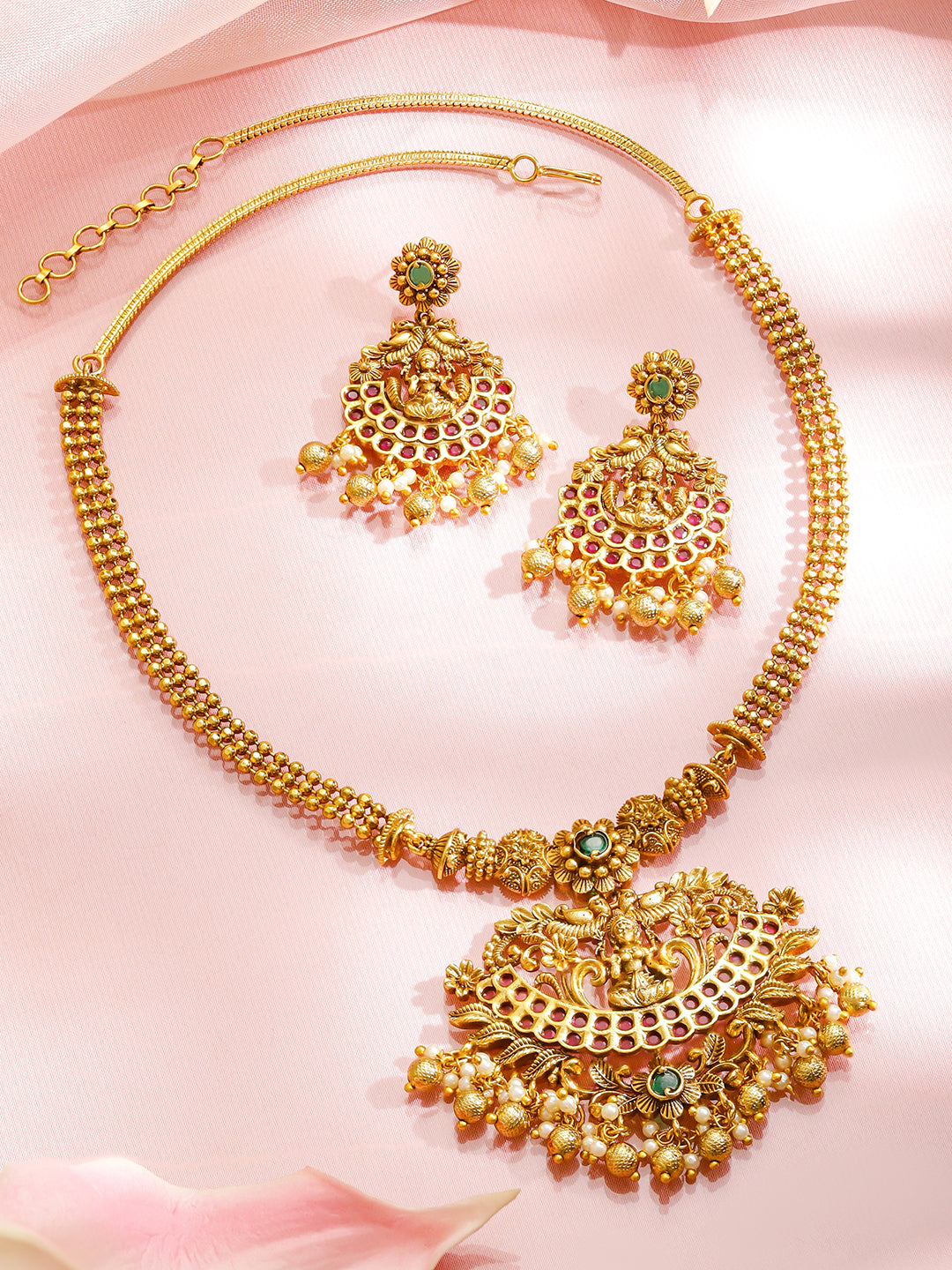 Royal Lakshmi Sacred Temple Necklace