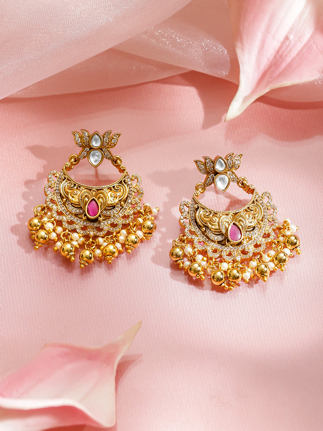 Temple Blessings Green Lakshmi Necklace Set