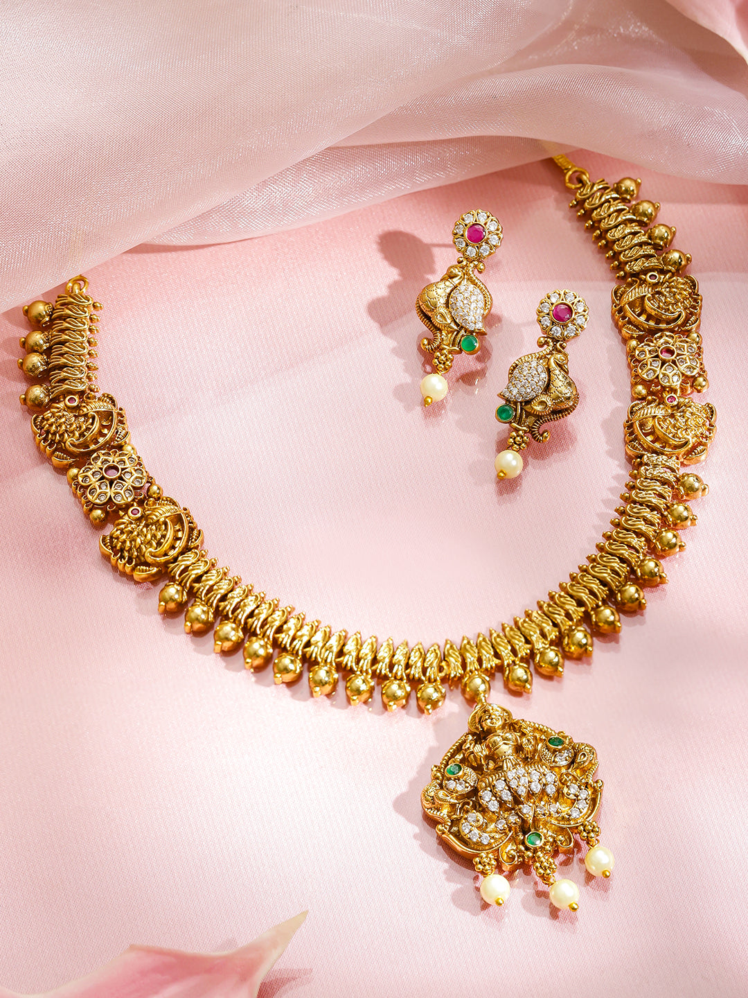 Lakshmi Aura Goddess Necklace Set