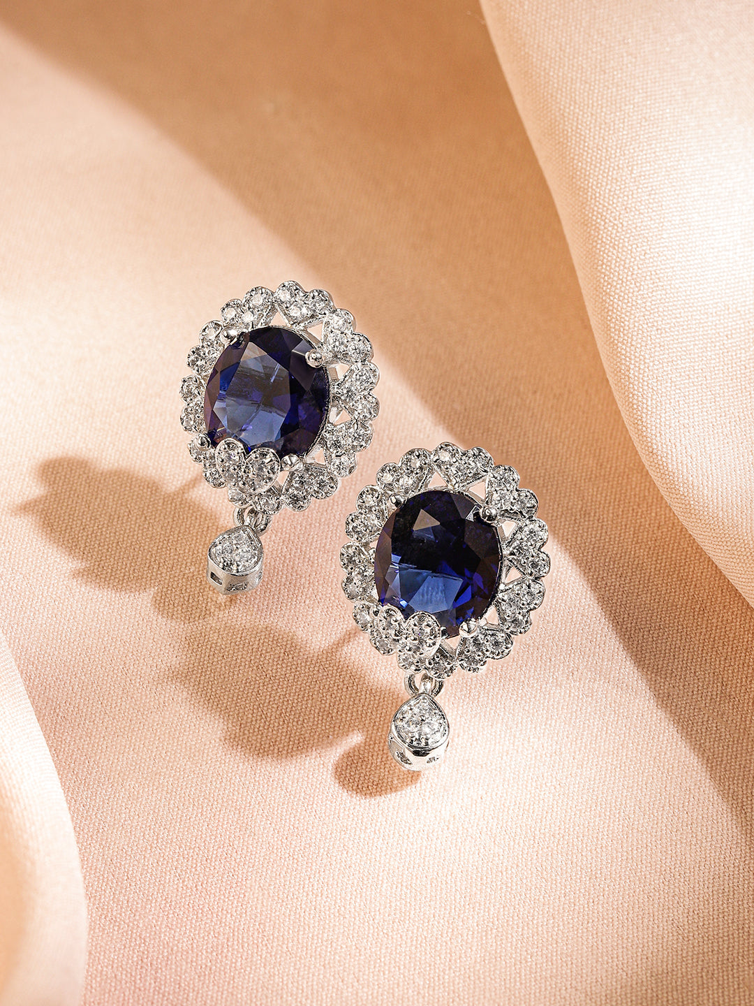 Polished Glow Blue Studs