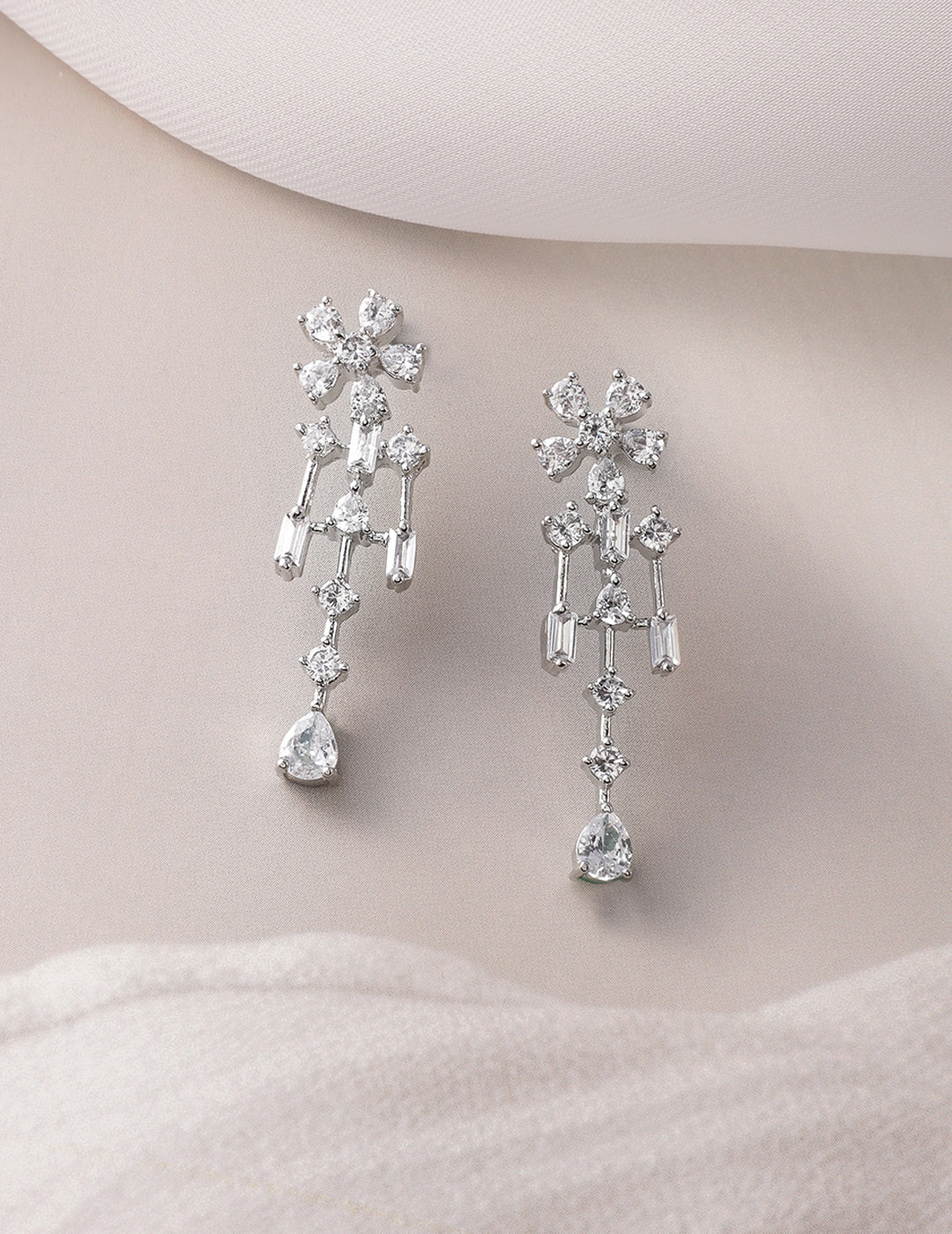 American Diamond Zirconia Necklace Set