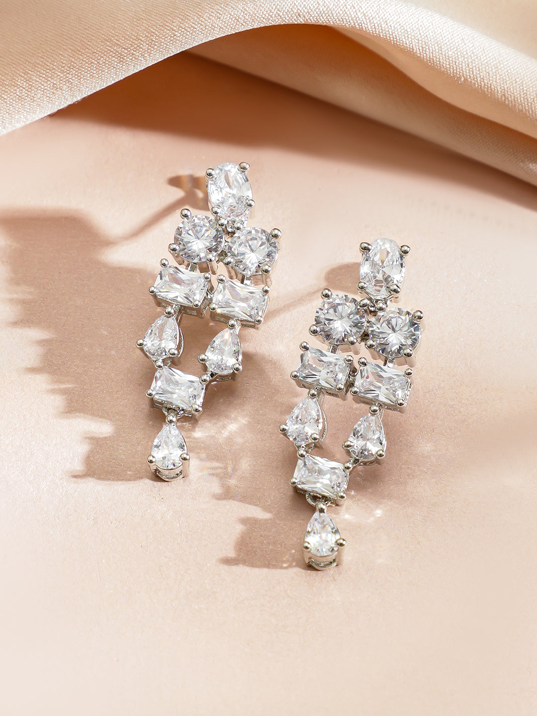 Timeless White American Diamond Crystal Necklace