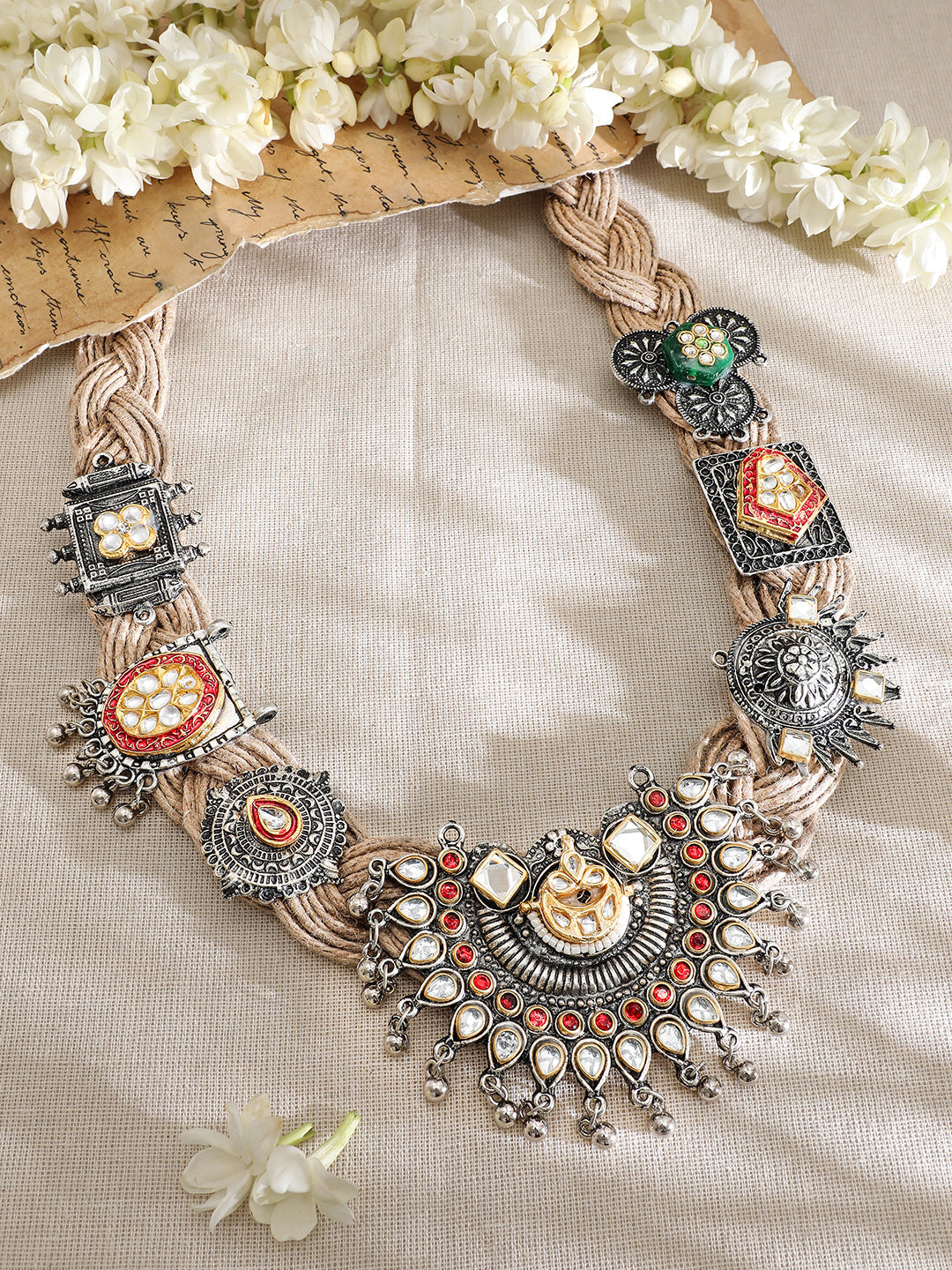 Tibal s Oxidised Statement Necklace
