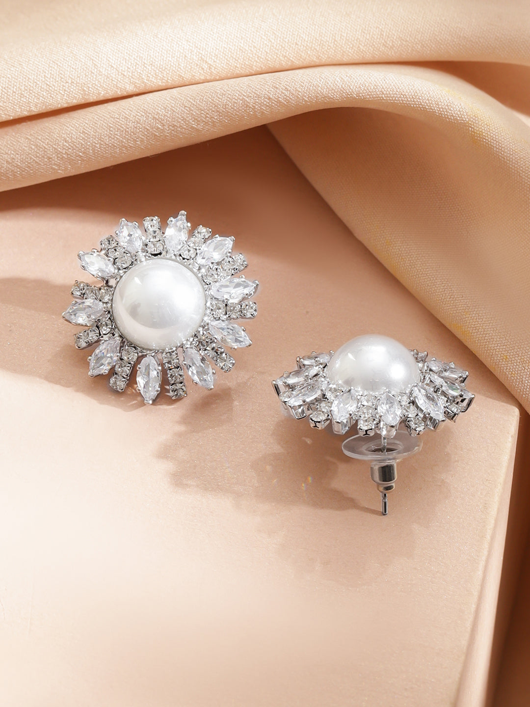 Crystal & Pearl Embellished Necklace Set