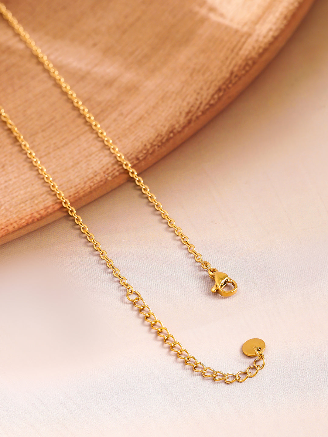 Gold Toned Butterfly Pendant For Women