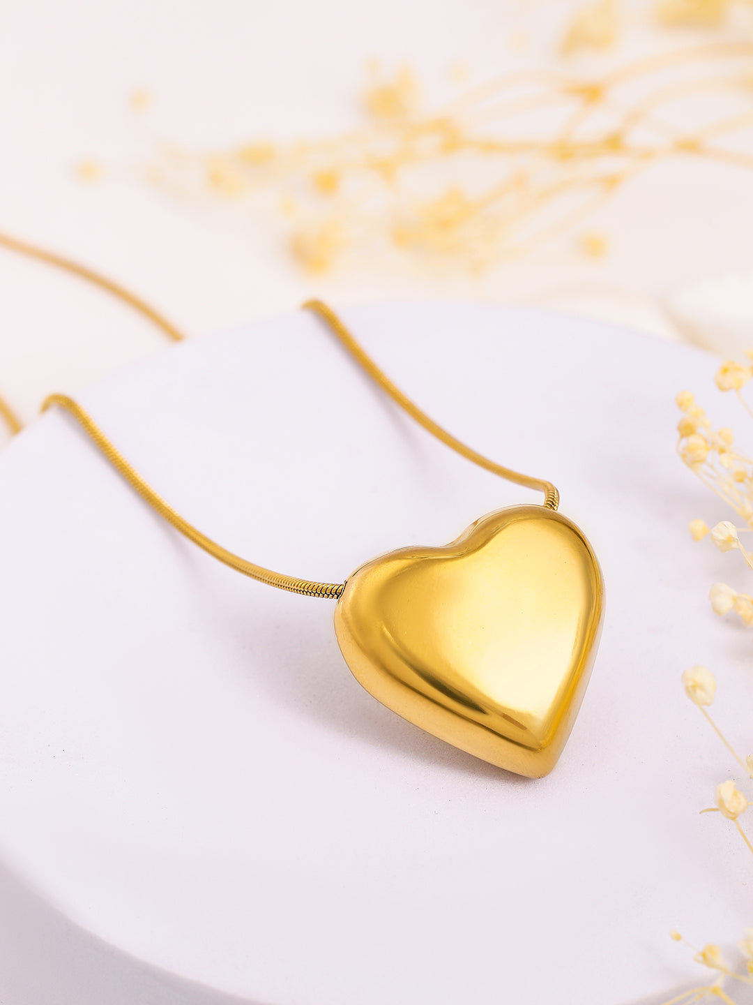 Gold Toned Heart Pendant