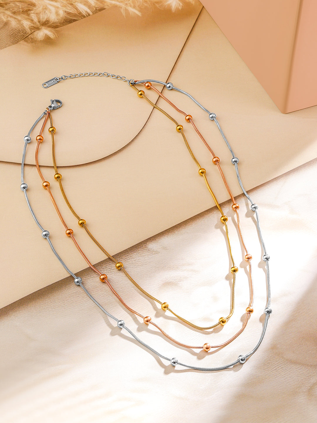 Delicate Beads Trendy Multilayer Necklace
