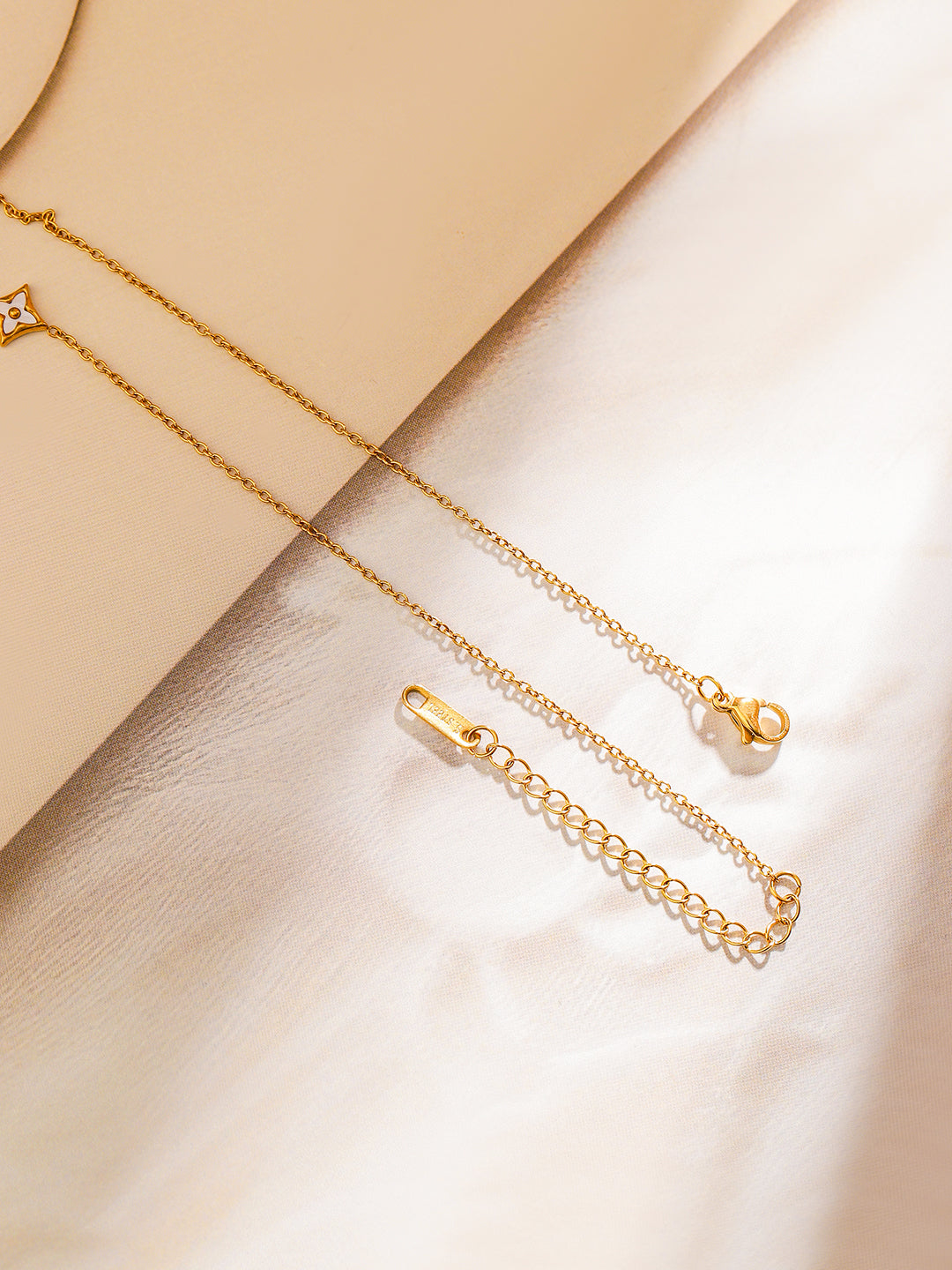 Gold Toned Floral Pendant