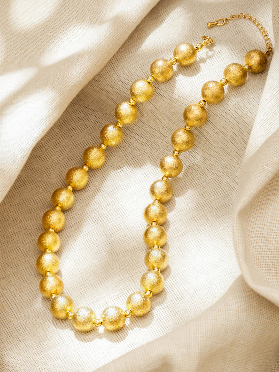 Gold Beaded Necklace For Women