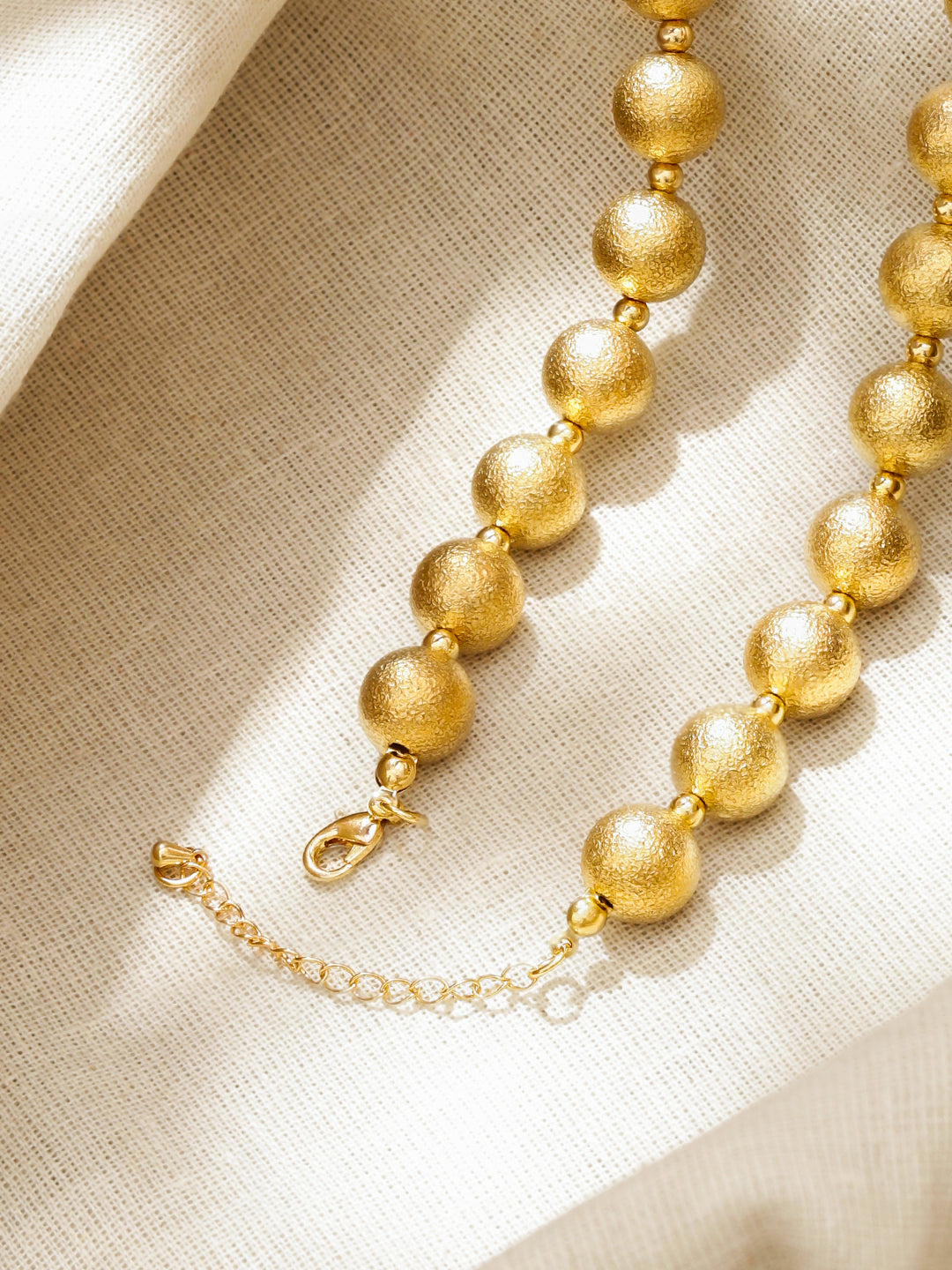 Gold Beaded Necklace For Women