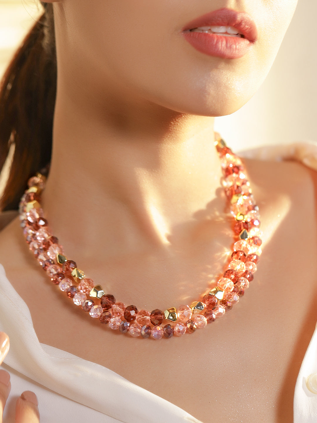 Multicolor Beaded Layered Necklace