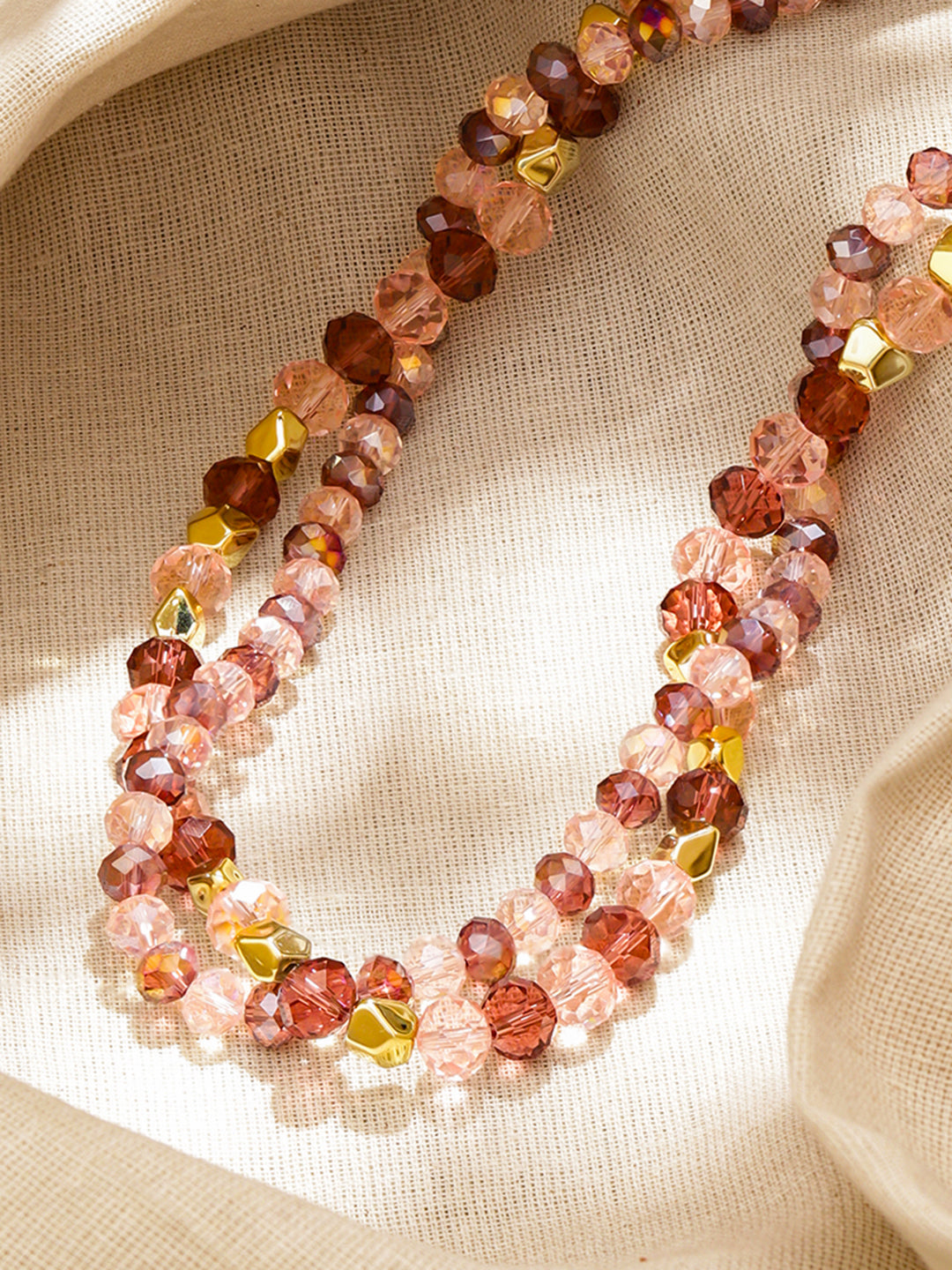 Multicolor Beaded Layered Necklace