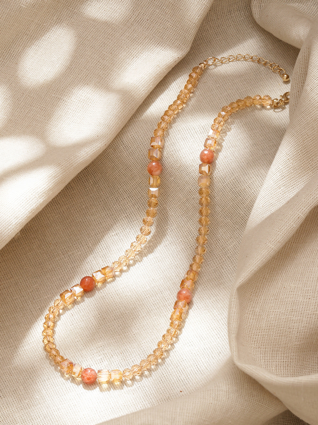 Multicolor Beaded Crystal Necklace