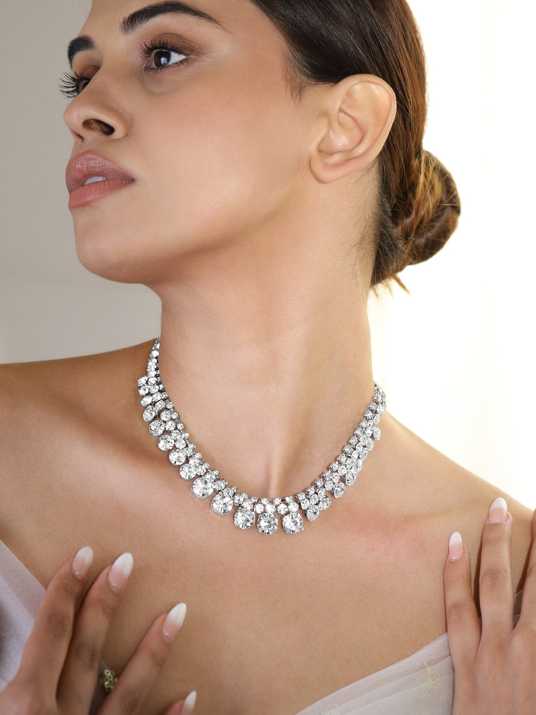 Earthen Crystal Studded Necklace
