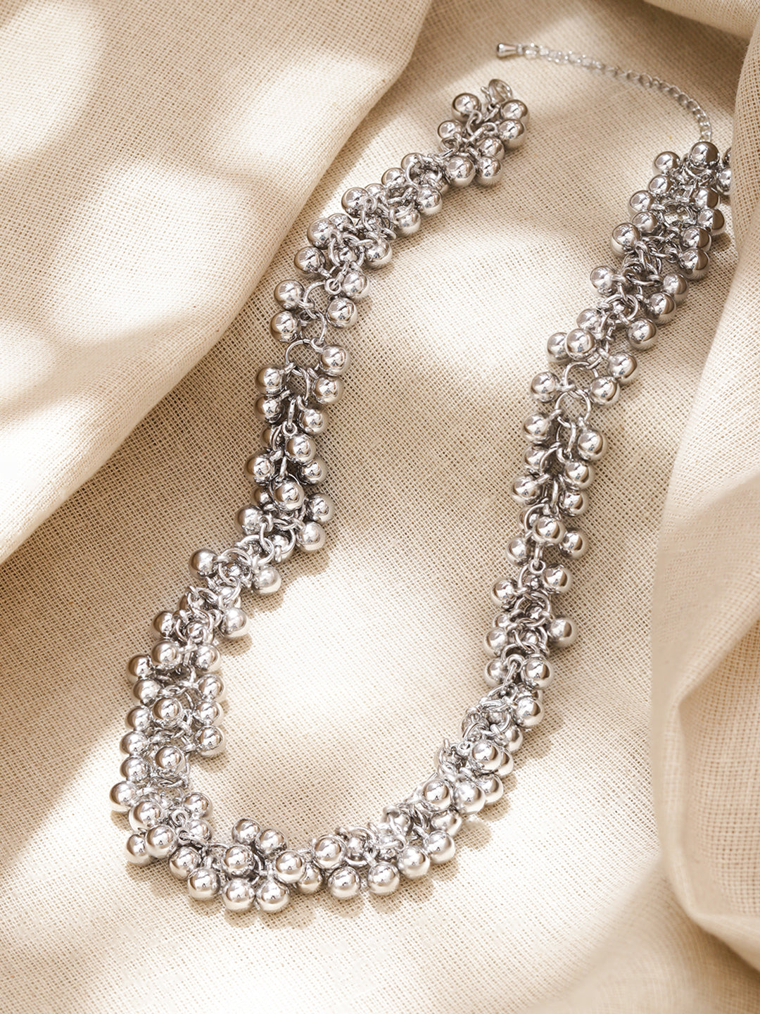 Oxidised Beaded Necklace For Women