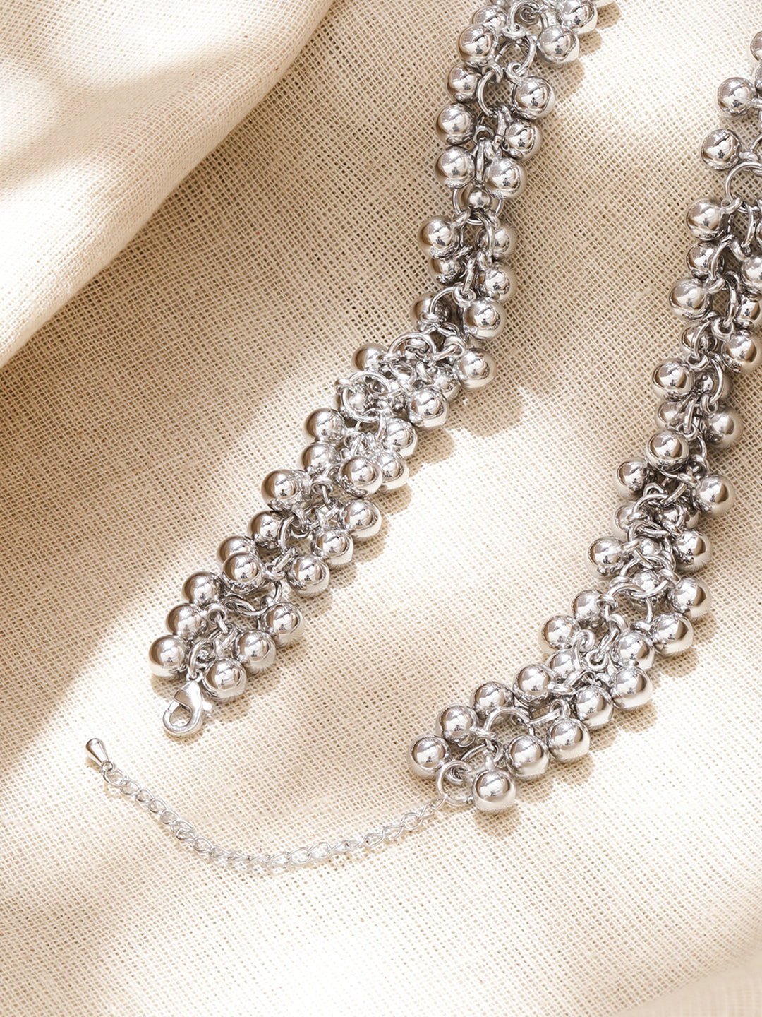 Oxidised Beaded Necklace For Women