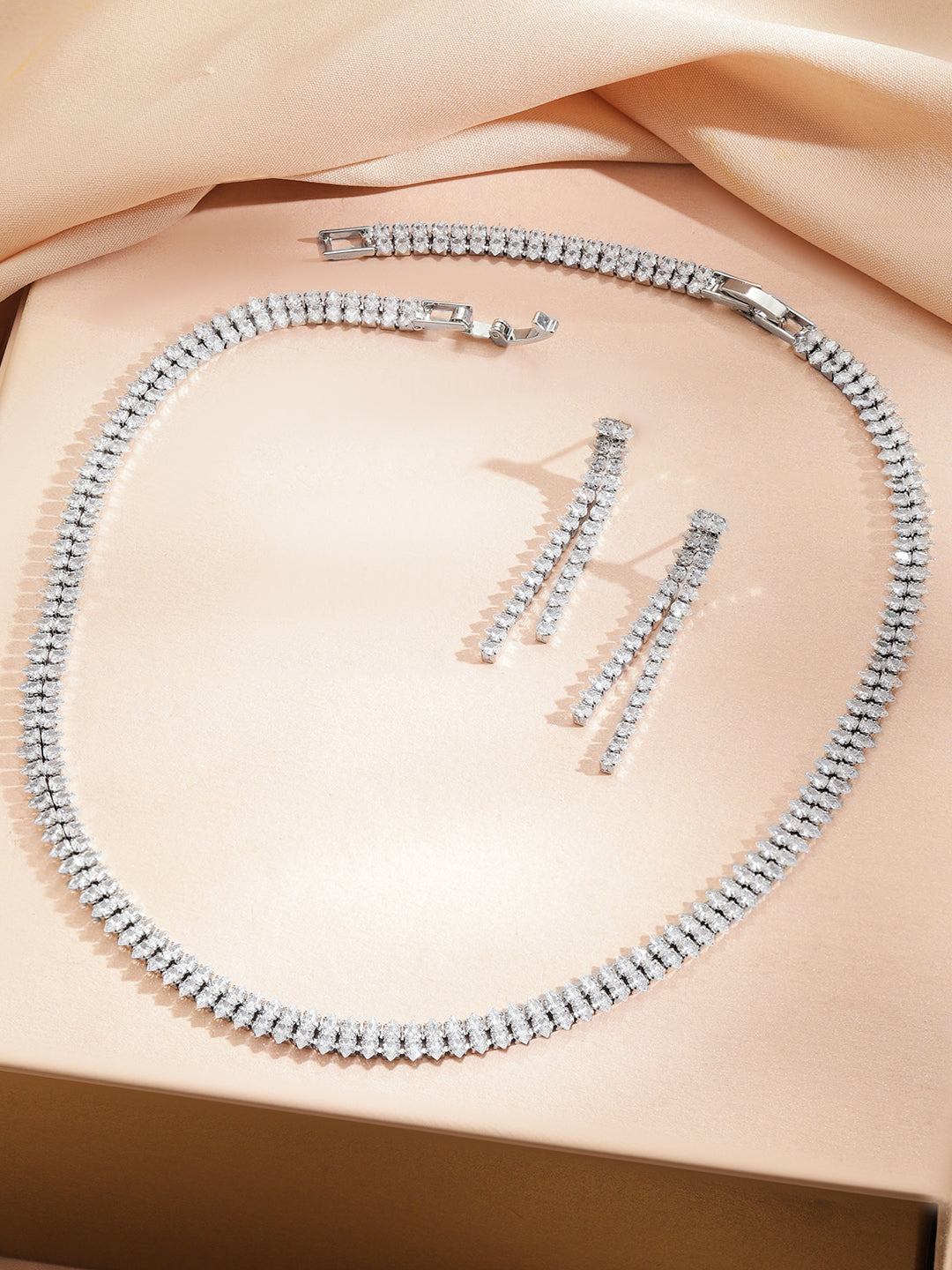 Elegant Crystal Necklace Set