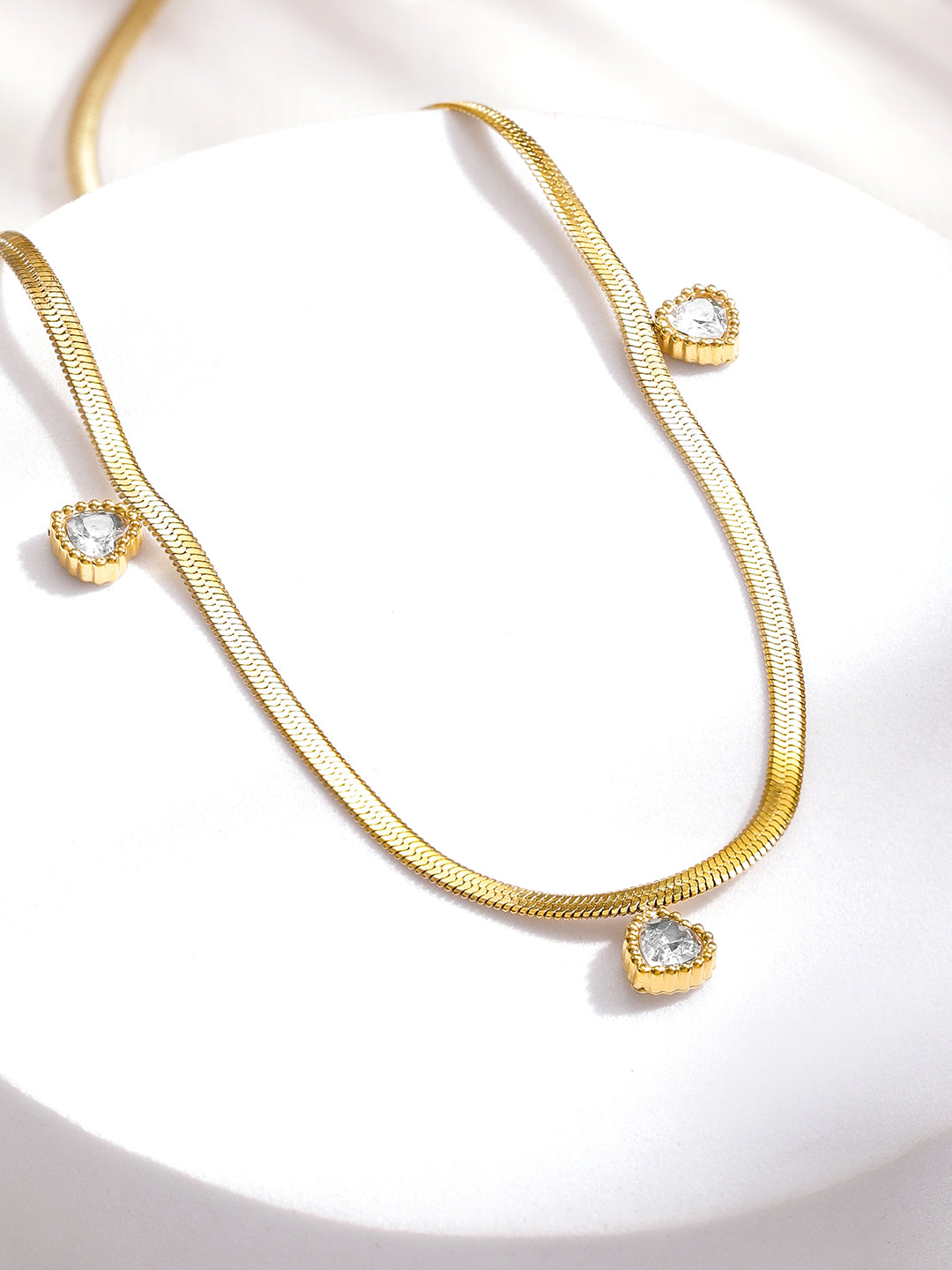 Loving Heart Charms Chain Necklace