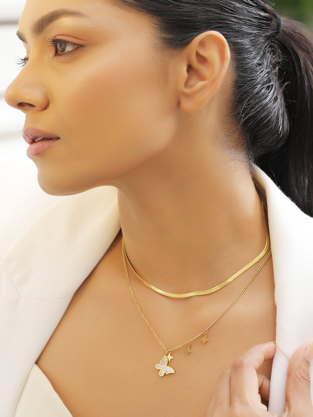 Cherished Butterfly & Star Necklace Chain