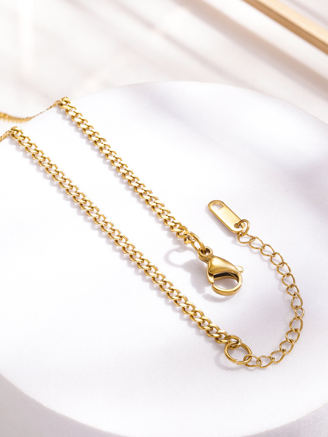 Forever Love Heart Pendant Link Chain Necklace