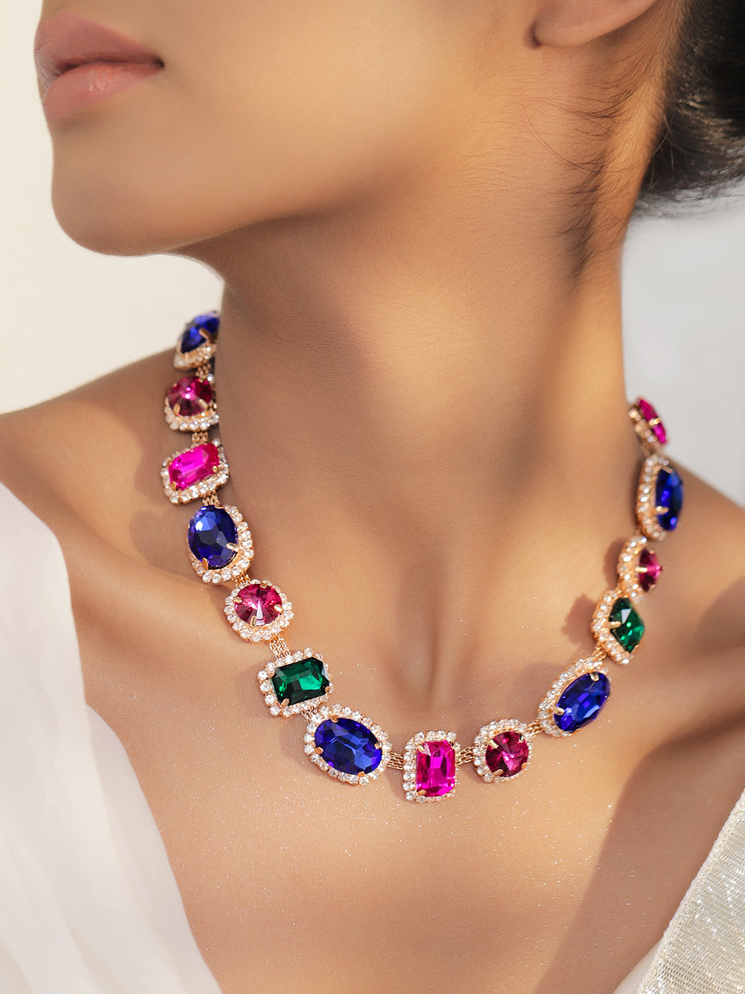 Glamorous Vibrant Statement Necklace