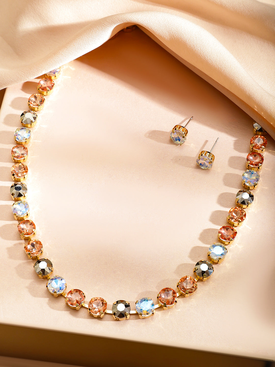 Multicolor Crystal Necklace Set