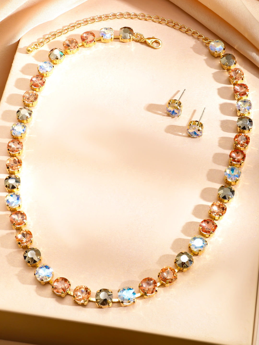 Multicolor Crystal Necklace Set