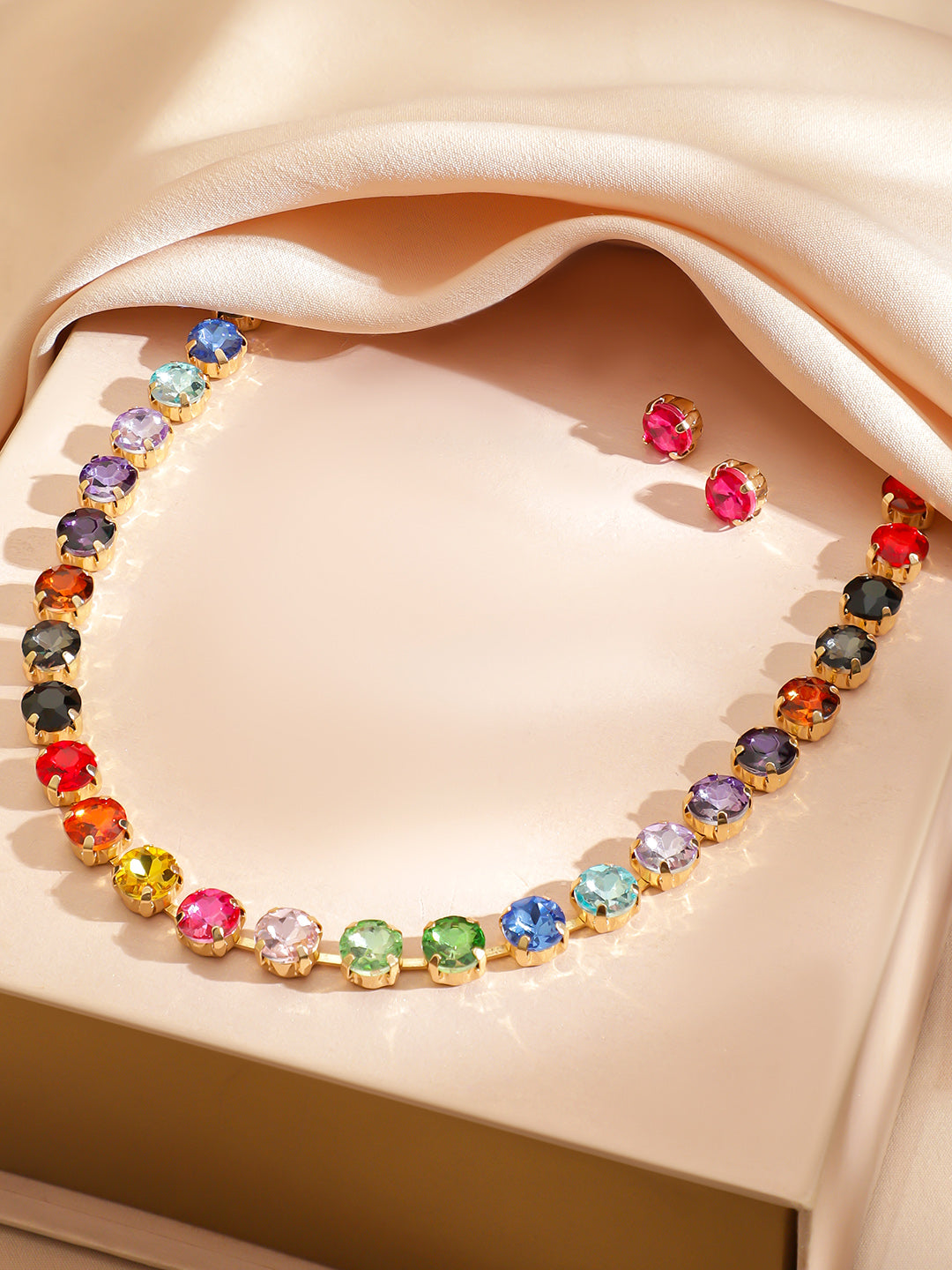 Multicolor Crystal Necklace Set
