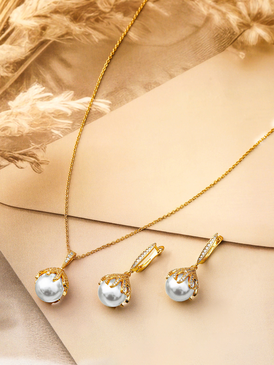 Modern Luxe Pearl Pendant Set