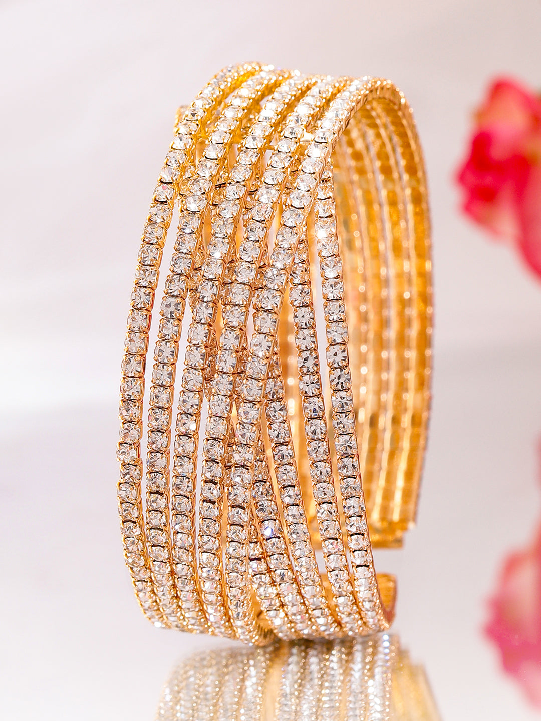 American Diamond Zirconia Cuff Bracelet