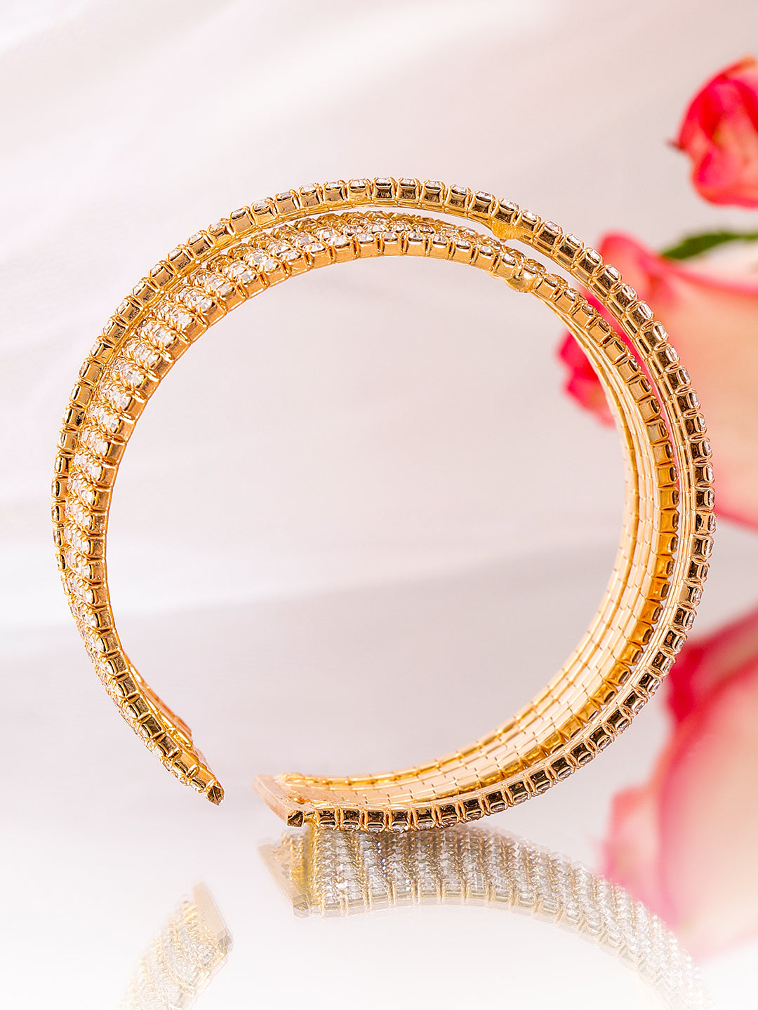 American Diamond Zirconia Cuff Bracelet