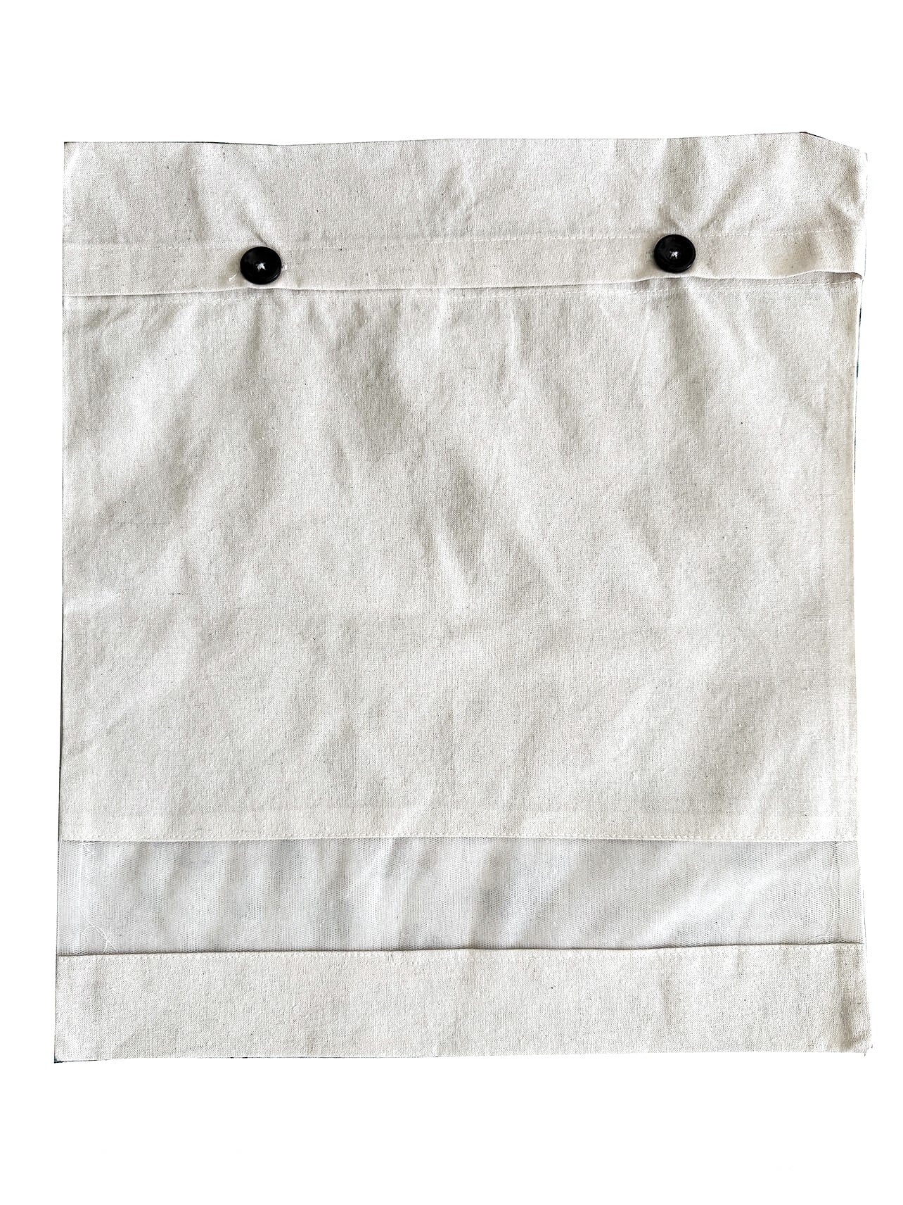 Saree Storage Cloth Bag / Saree Cover With Mesh Window (16x14 inch) - Cotton