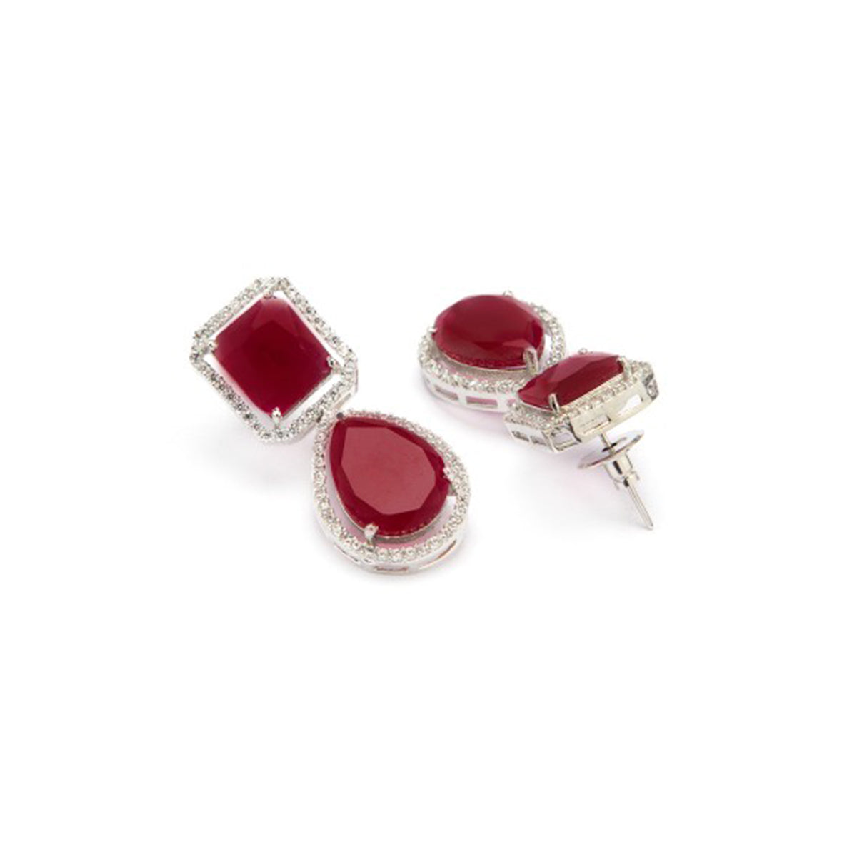Premium Radiance American Diamond Zirconia Drop Earrings