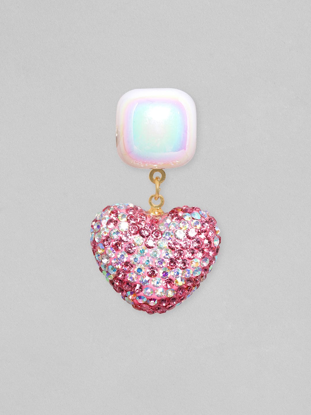 Ruby Kiss Heart Drop Earrings