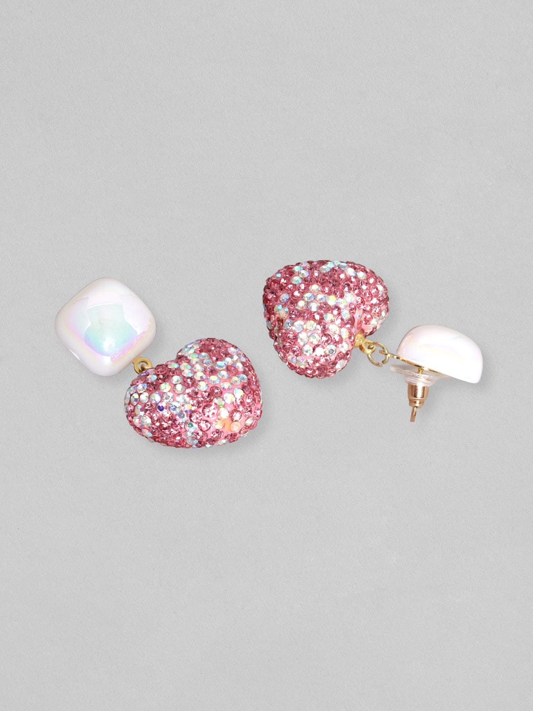 Ruby Kiss Heart Drop Earrings