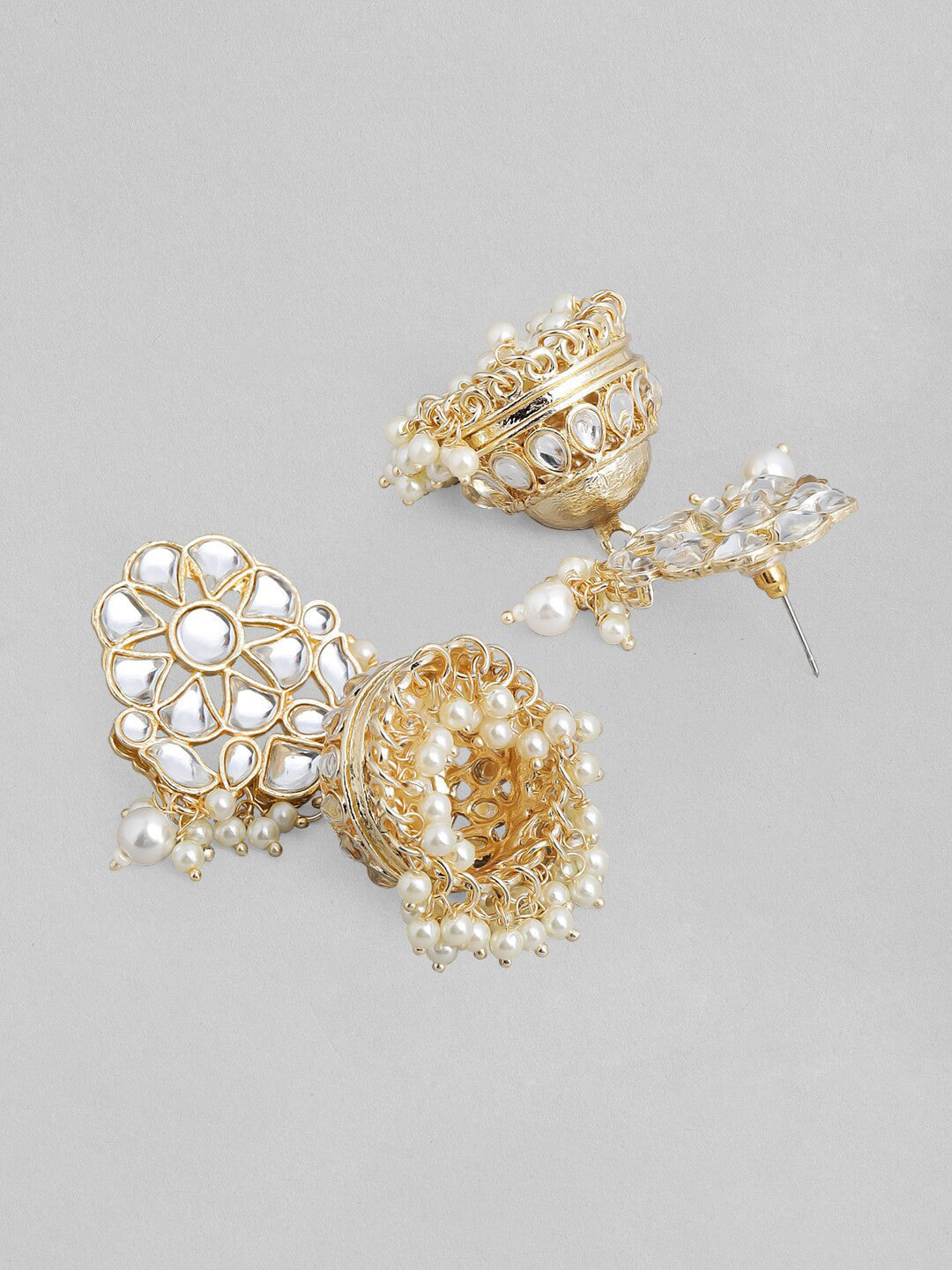 Wentra Gold Plated Festive Kundan Necklace Set