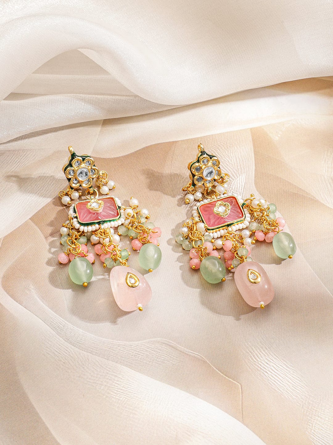 Bloom Multihued Kundan Necklace Set
