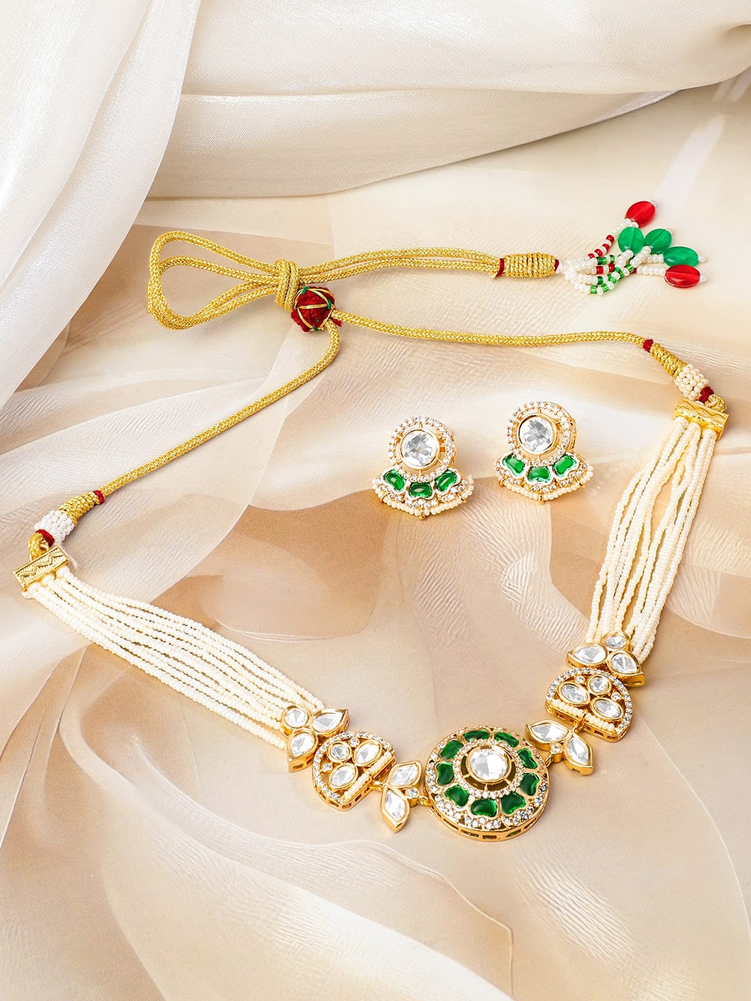 Emerald Edit Kundan Choker Set