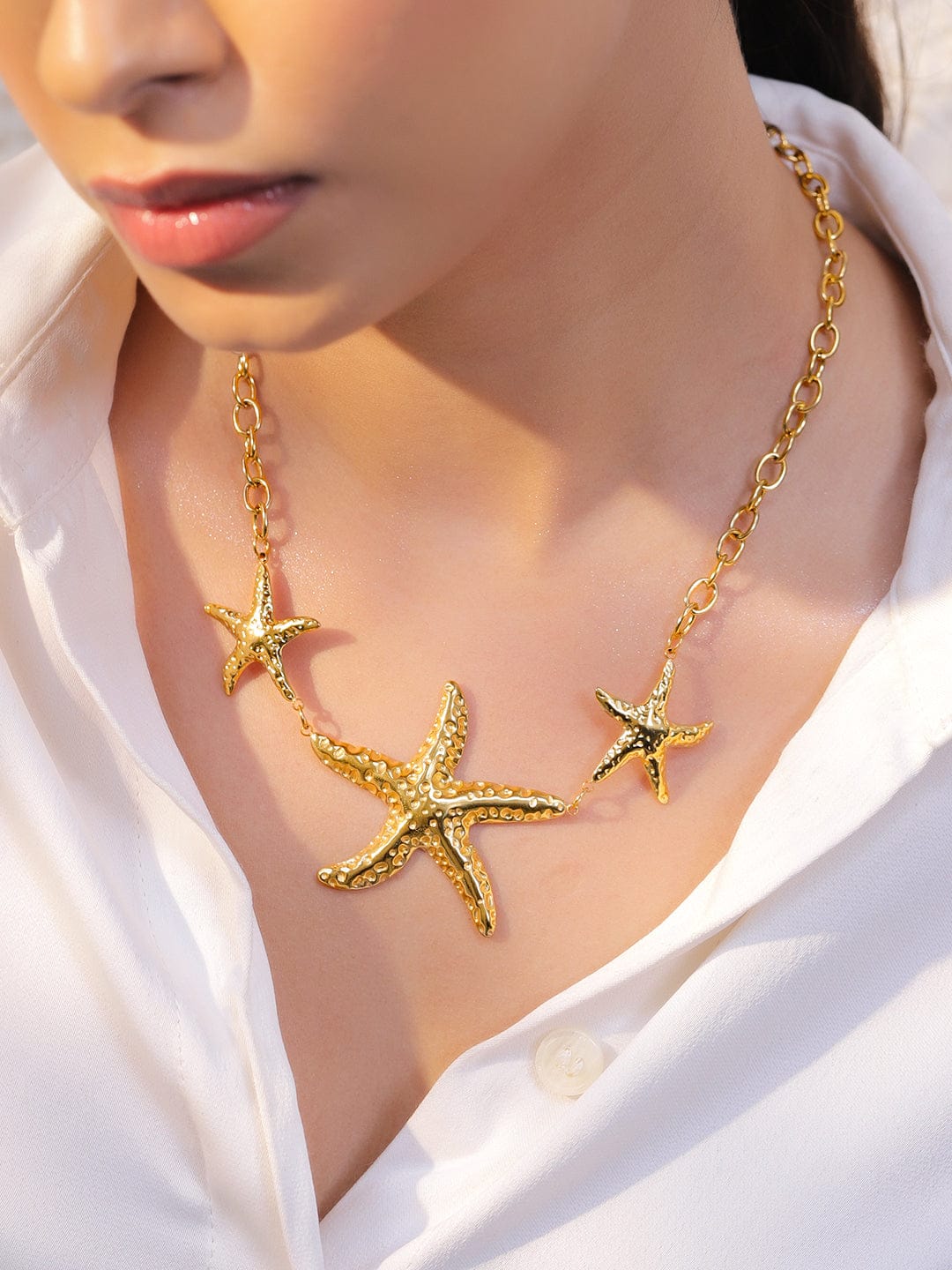Flirty Starfish Statement Necklace