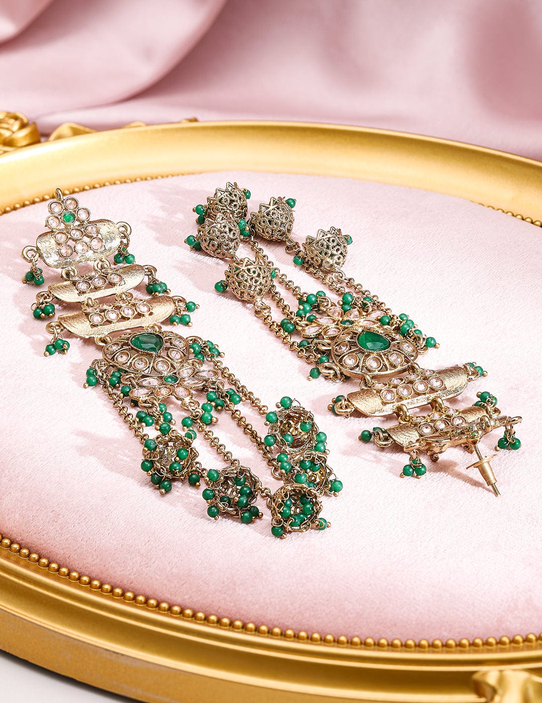 Glam Aura Tassel Drops Jhumka