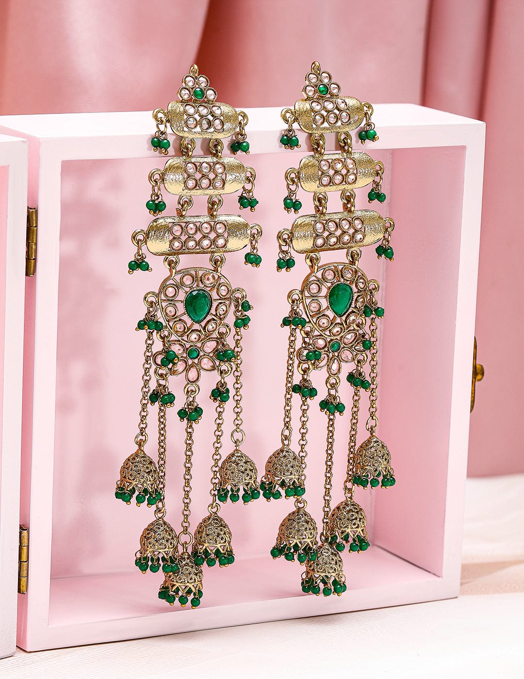 Glam Aura Tassel Drops Jhumka