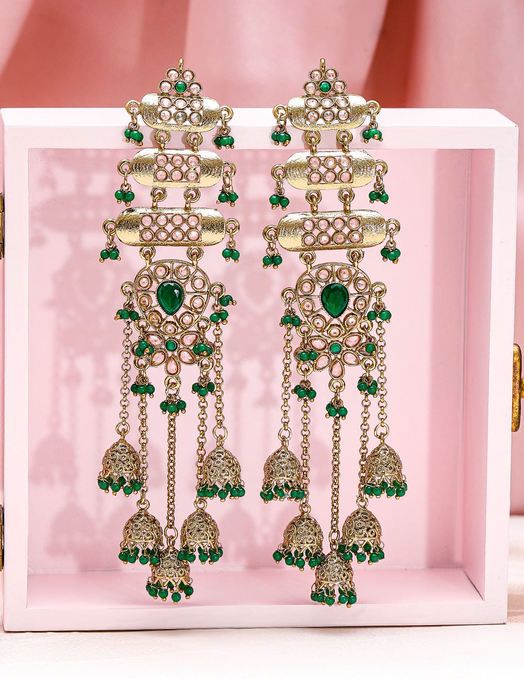 Glam Aura Tassel Drops Jhumka