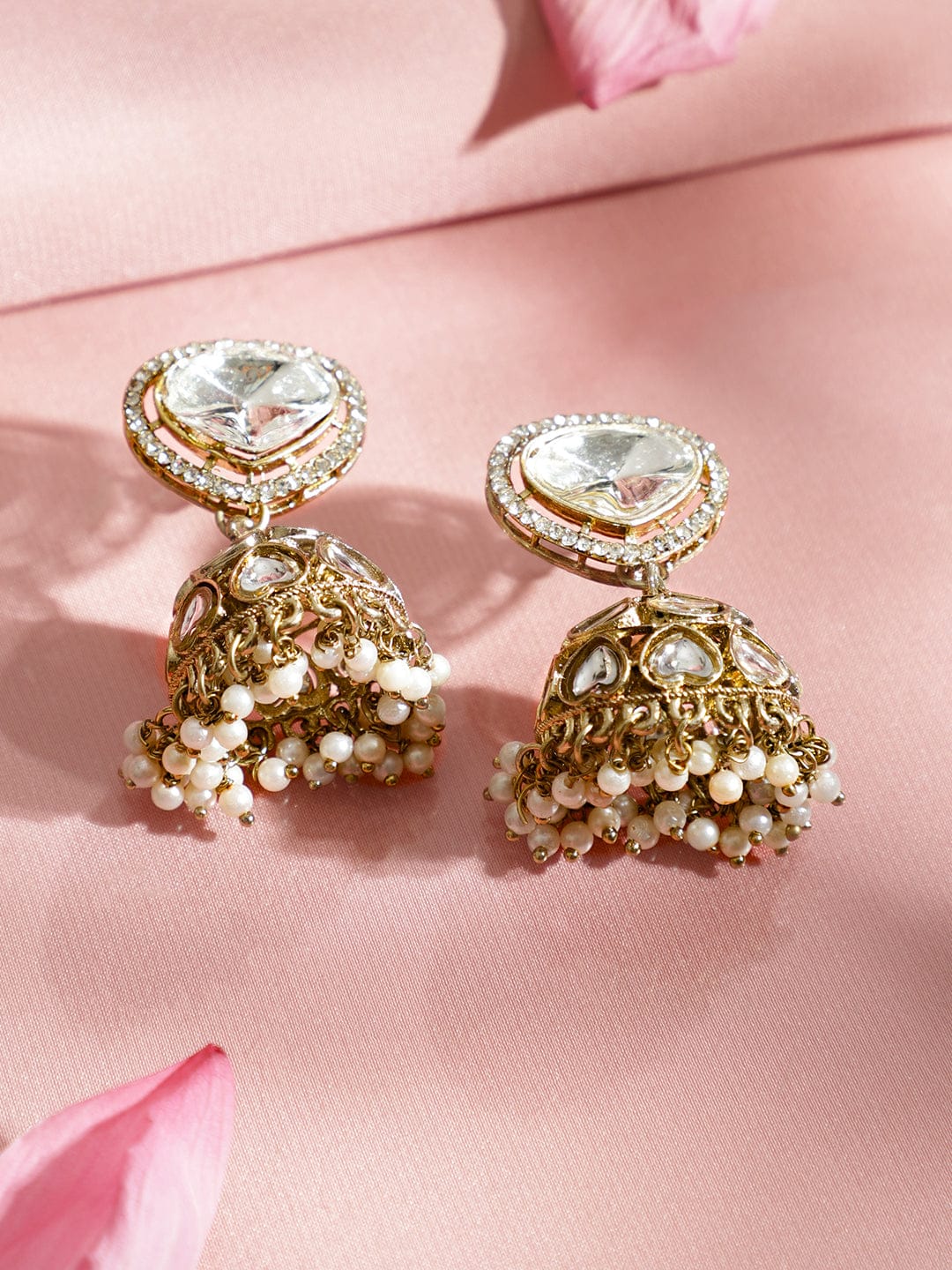Golden Blush Kundan Necklace Set